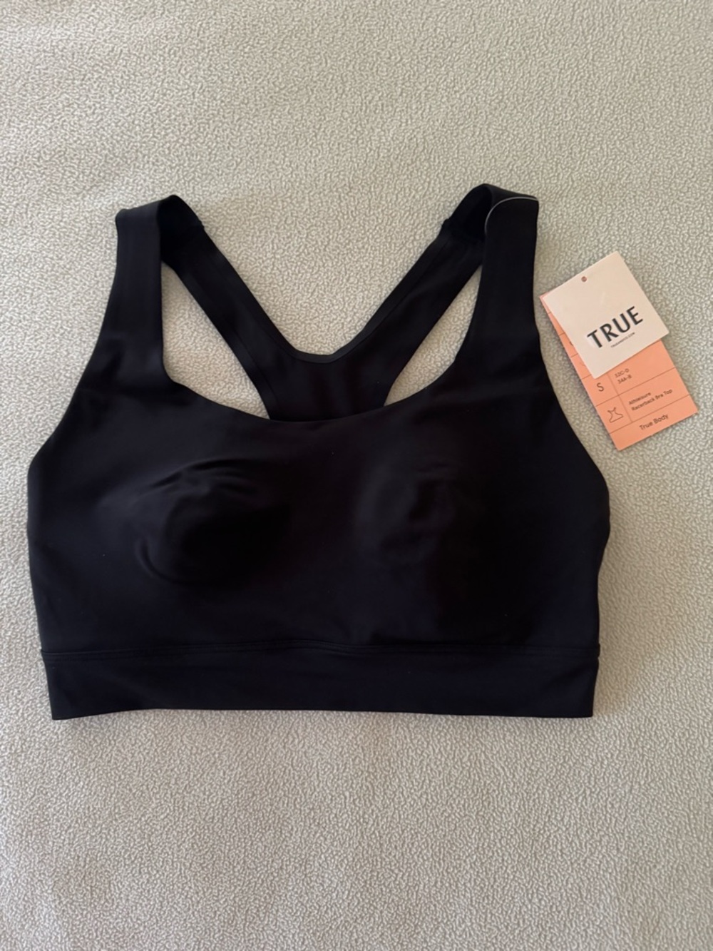 True & Co. Athleisure Racerback. Black. Stretchy! New with tags. Size small